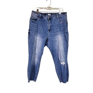 STS Blue Ellie High-Rise Crop Raw Hem Jeans